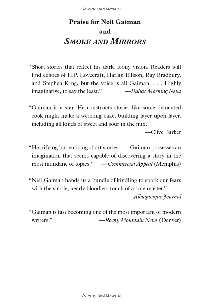 Smoke And Mirrors: Short Fictions And Illusions
