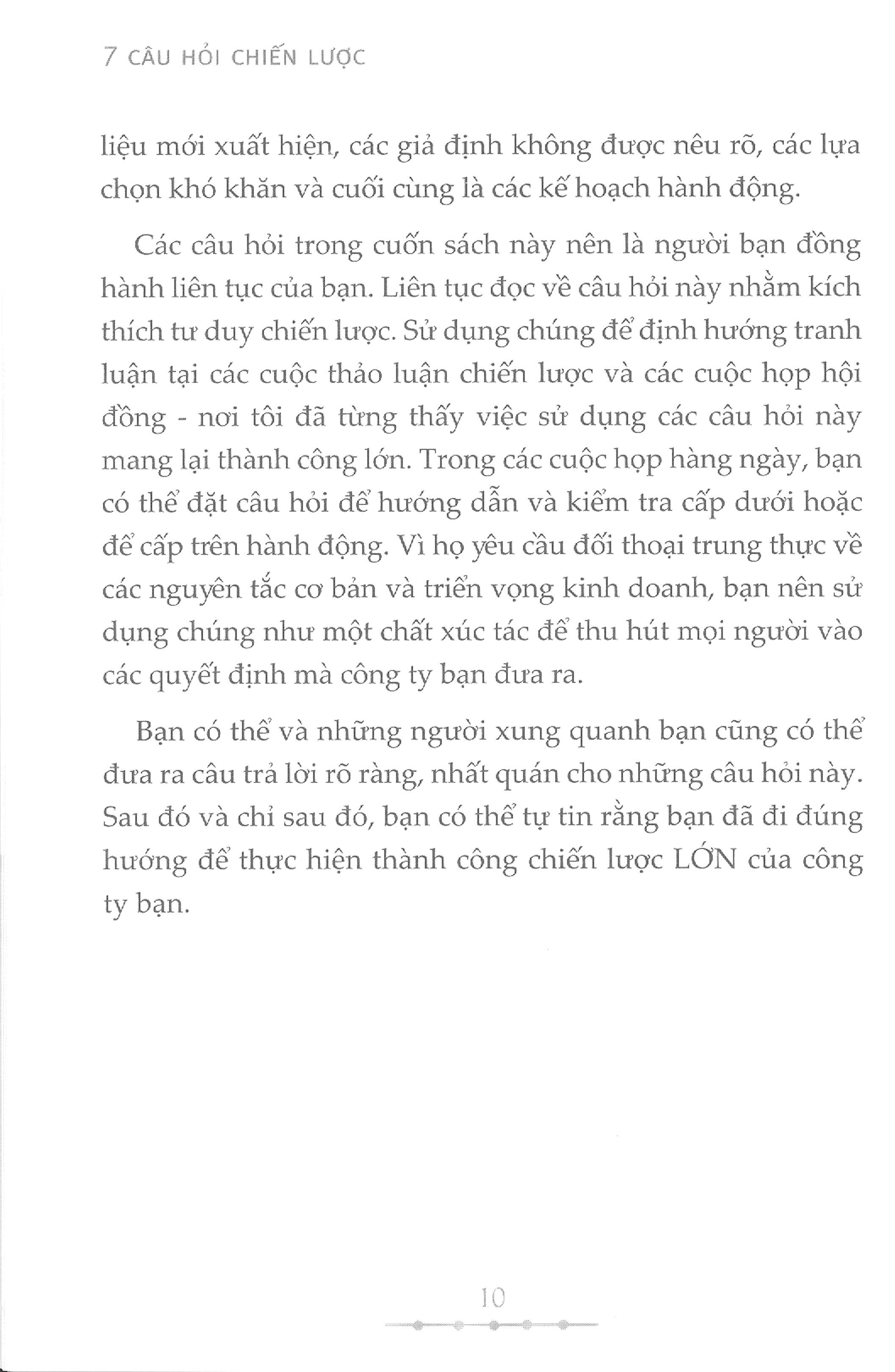 7 Câu Hỏi Chiến Lược - Tiếp Cận Đơn Giản Để Thực Thi Tốt Hơn