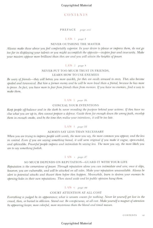 The 48 Laws Of Power