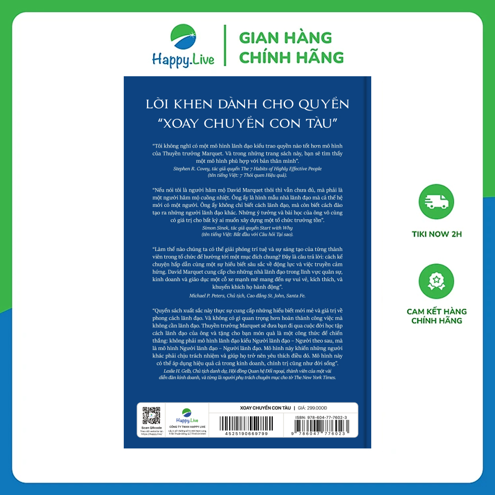 Sách Xoay chuyển con tàu - Turn the Ship Around - Happy Live