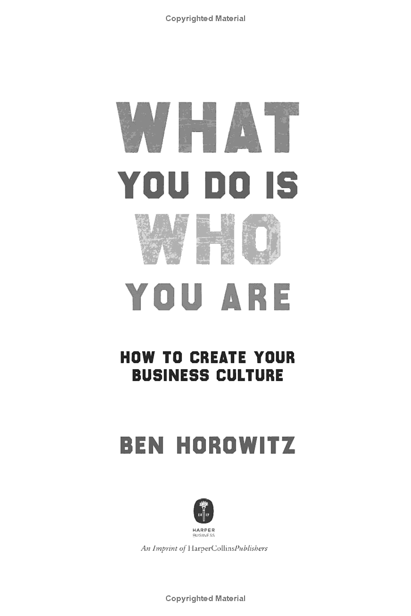 What You Do Is Who You Are: How To Create Your Business Culture (Hardback)