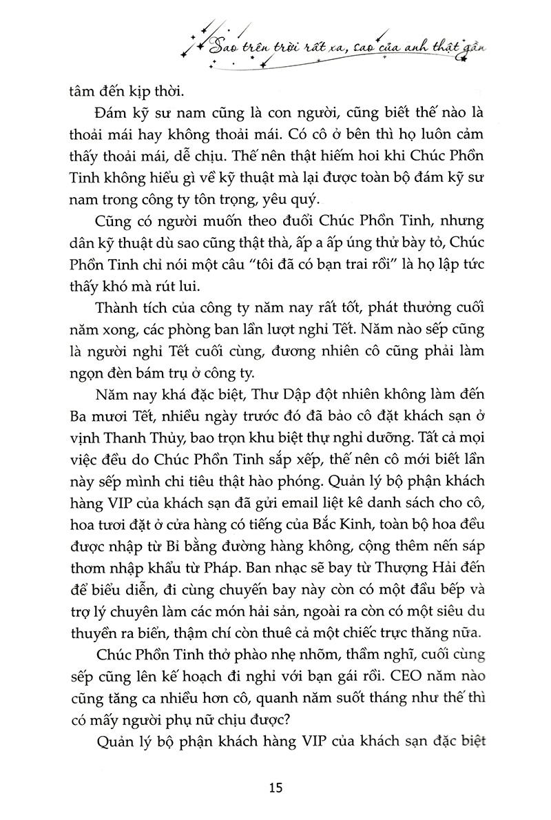 Sao Trên Trời Rất Xa, Sao Của Anh Thật Gần