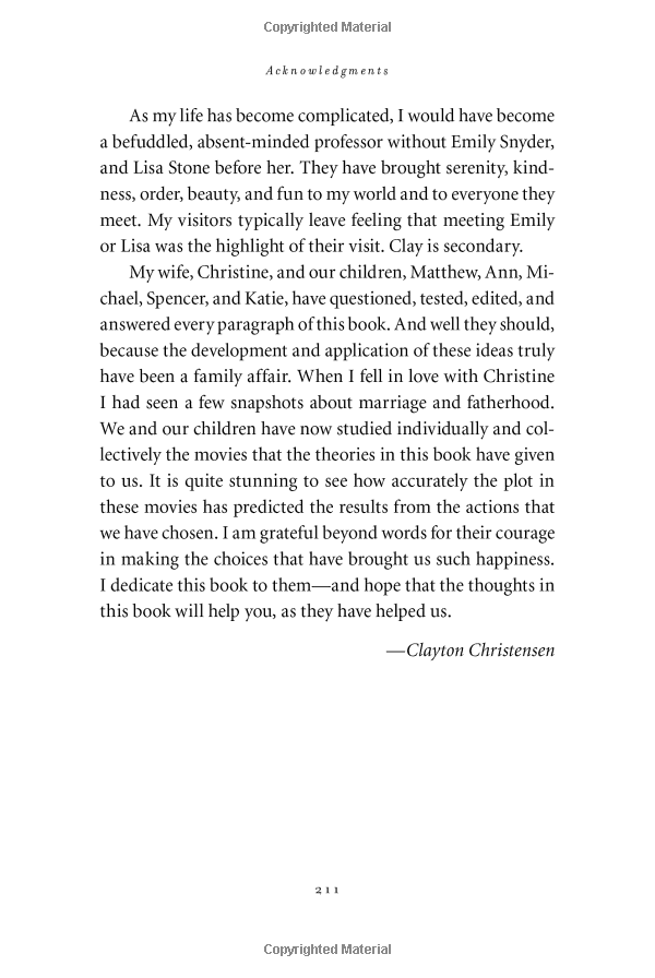 How Will You Measure Your Life?
