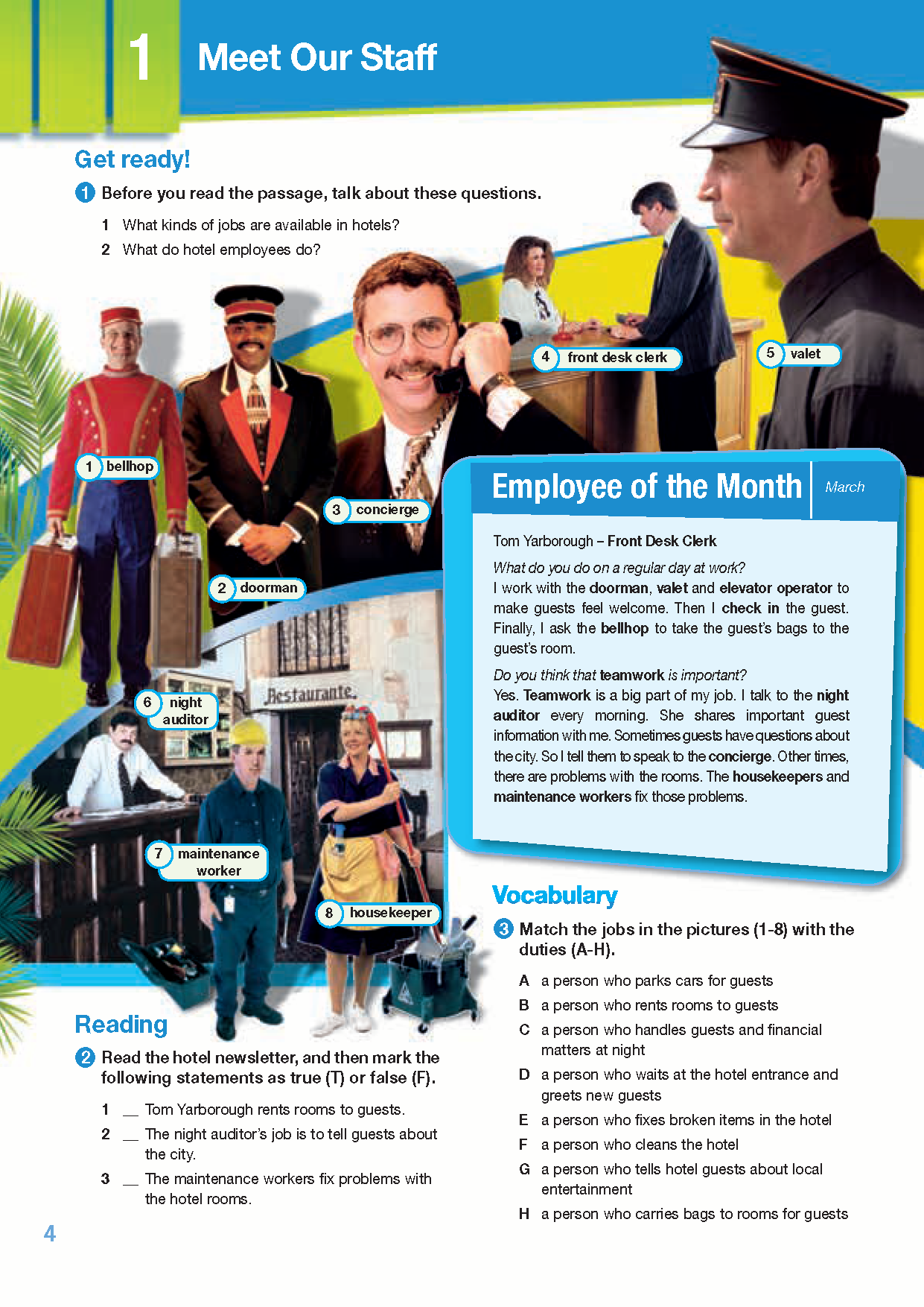 Career Paths Hotels & Catering (Esp) Student