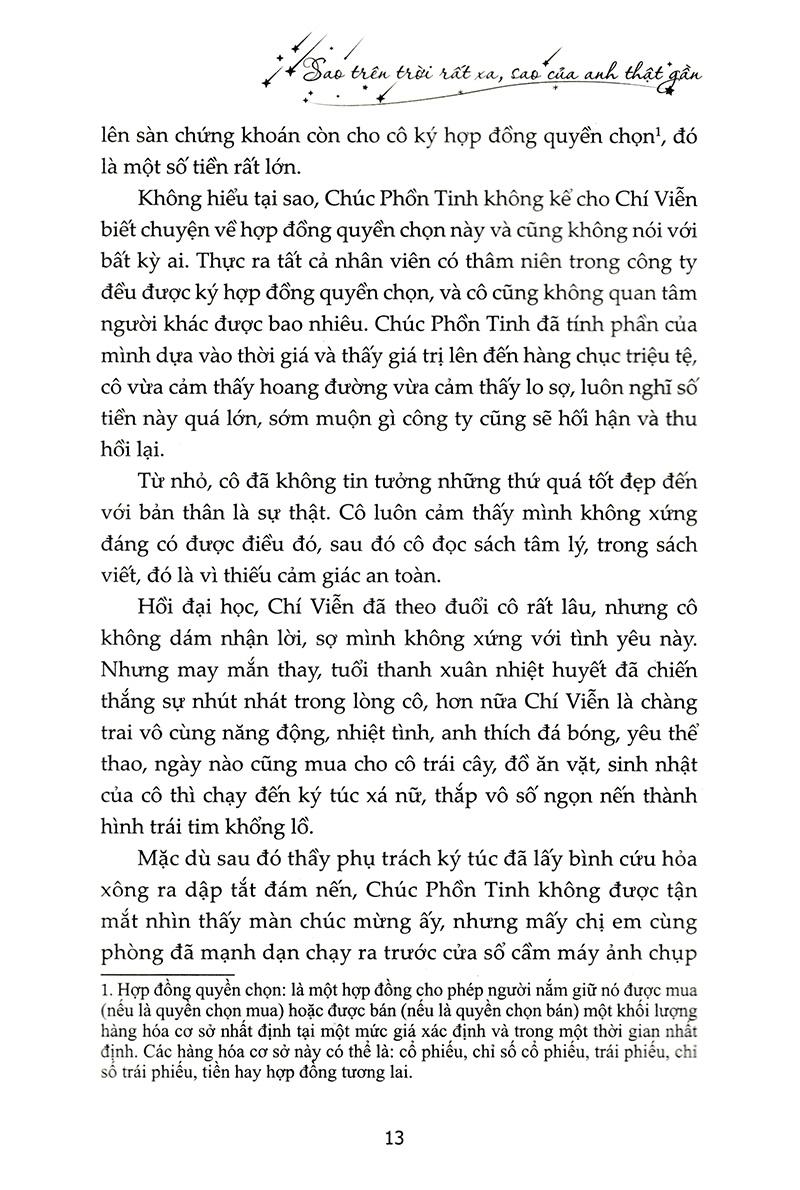 Sao Trên Trời Rất Xa, Sao Của Anh Thật Gần