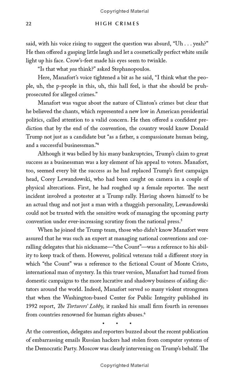 High Crimes: The Corruption, Impunity, And Impeachment Of Donald Trump
