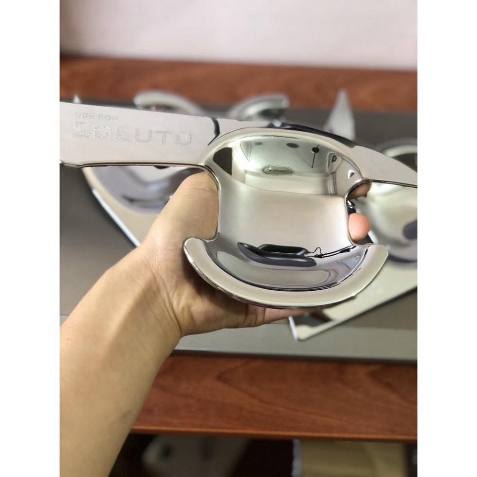 Bộ ốp hõm cửa mạ crom cao cấp dành cho xe KIA SOLUTO 2019-2020-2021: