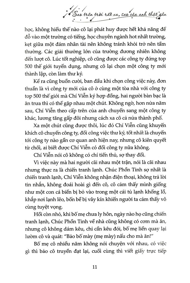 Sao Trên Trời Rất Xa, Sao Của Anh Thật Gần