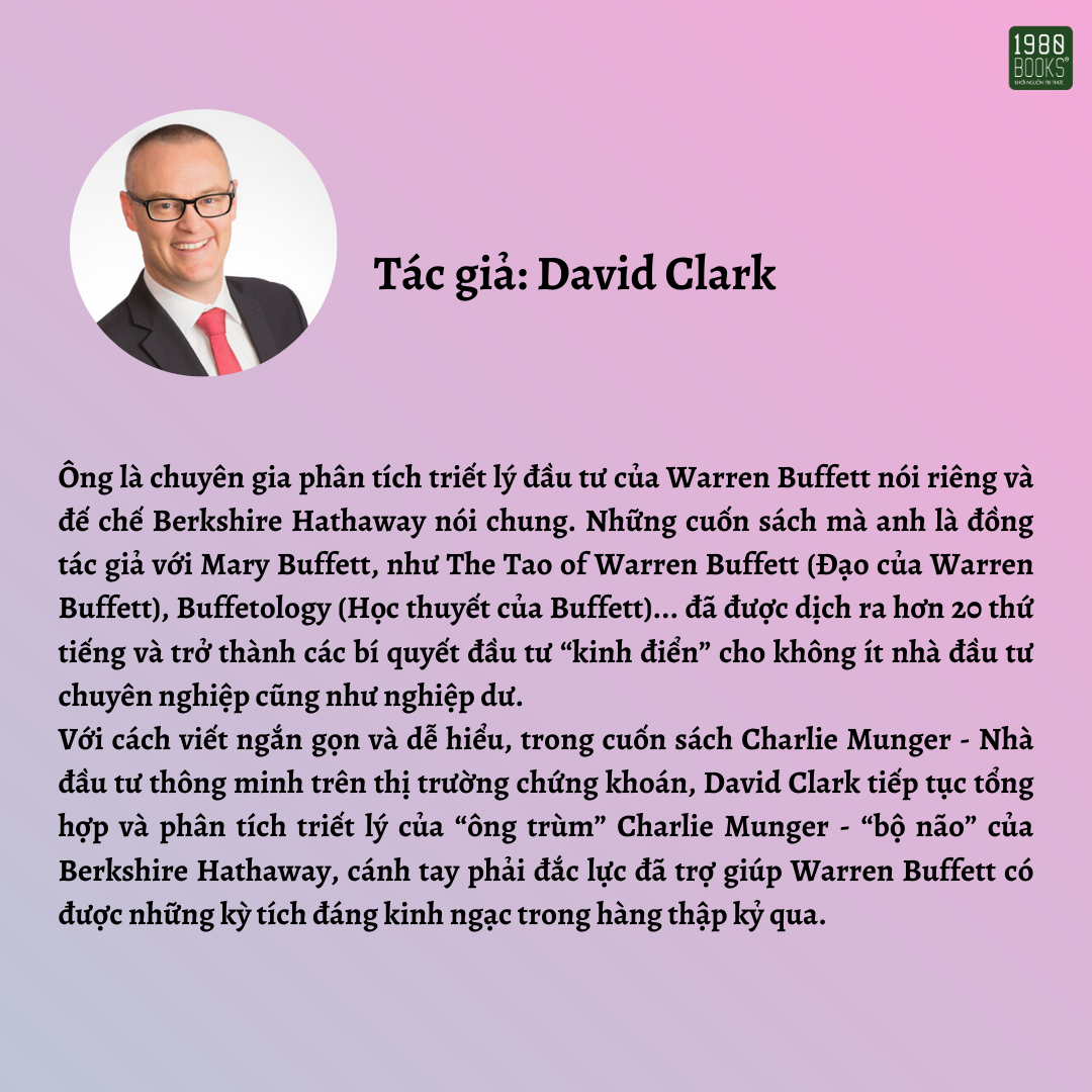 Sách - Charlie munger Nhà đầu tư thông minh trên thị trường chứng khoán - 1980Books