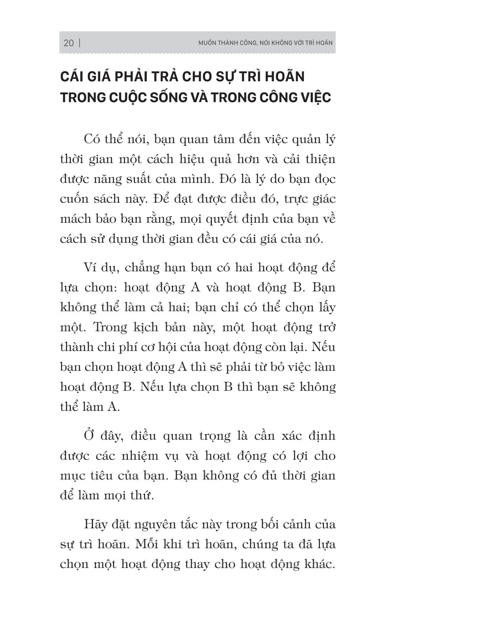 Muốn Thành Công Nói Không Với Trì Hoãn – 21 Nguyên Tắc Vàng Đập Tan Sự Trì Hoãn