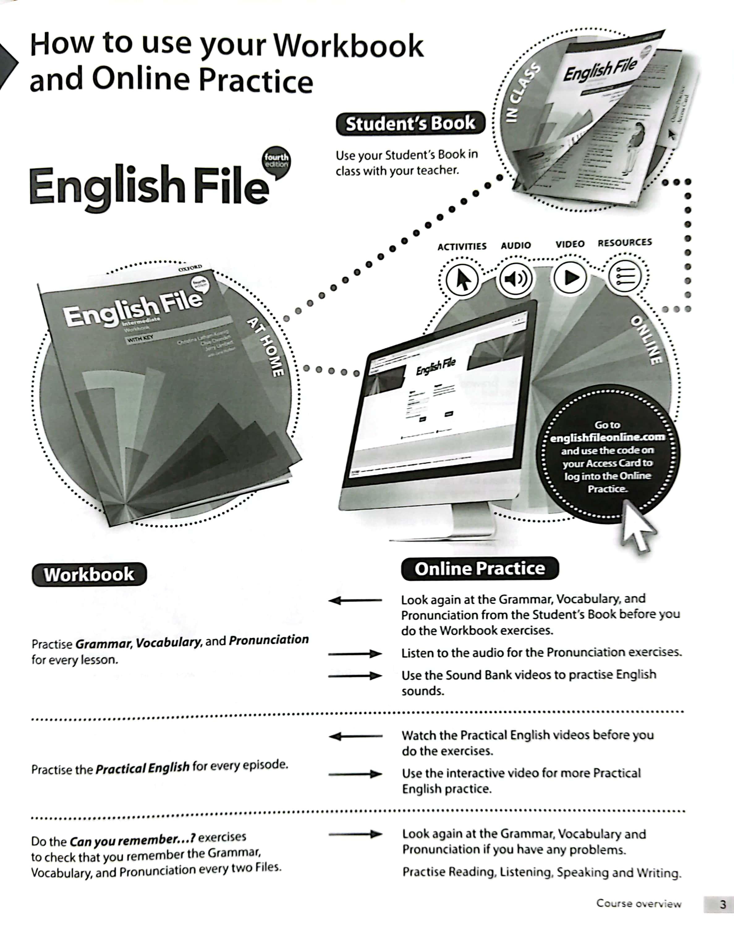 English File 4th Edition: Intermediate: Workbook With Key
