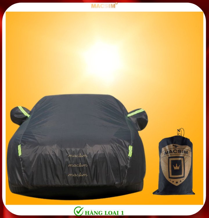 Bạt phủ ô tô bán tải Hyundai Santa Cruz nhãn hiệu Macsim sử dụng trong nhà và ngoài trời chất liệu Polyester - màu đen