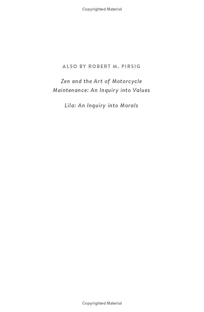 On Quality: An Inquiry Into Excellence: Unpublished And Selected Writings