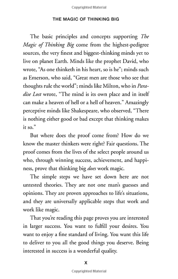 The Magic Of Thinking Big