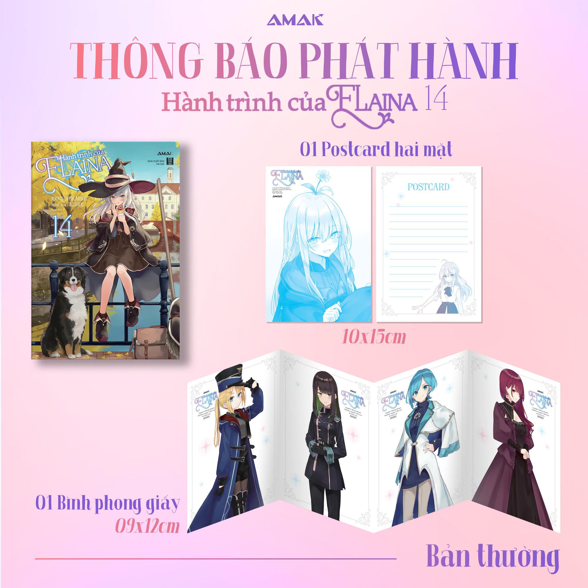 Hành Trình Của Elaina - Tập 14 - Tặng Kèm 1 Postcard + 1 Bình Phong Giấy Hai Mặt