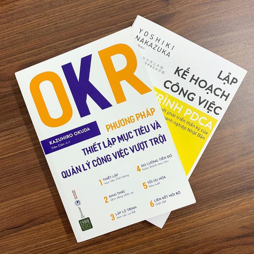 Combo 3 cuốn OKR + KPI + Lập Kế Hoạch Công Việc Theo Chu Trình PDCA - Bản Quyền