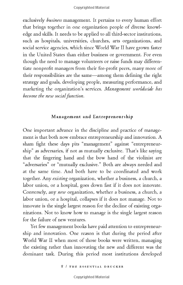 The Essential Drucker: The Best of Sixty Years of Peter Drucker