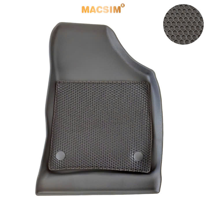 Thảm 2 lớp sd3 dạng lưới lục giác Vinfast Herio Green (đen) 3 - bề mặt cao su siêu sạch - Macsim