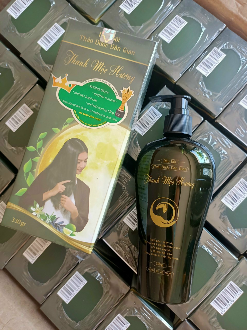 Combo 2 chai Dầu gội thảo dược Thanh Mộc Hương 350ml