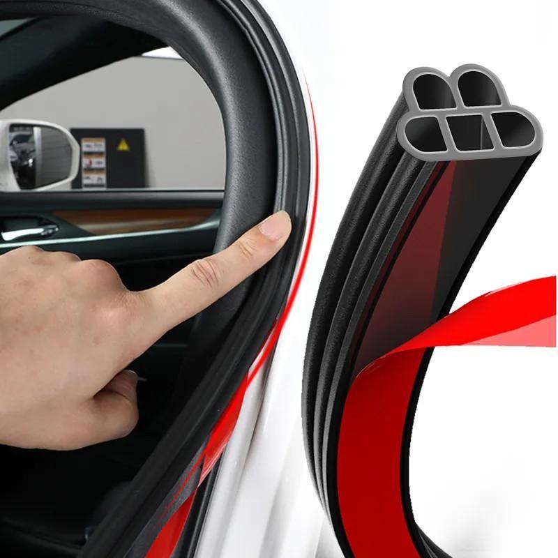 Gioăng cao su 5 lỗ, dải cao su cửa ô tô, 2 lớp, không thấm nước, cách âm, chống ngấm nước