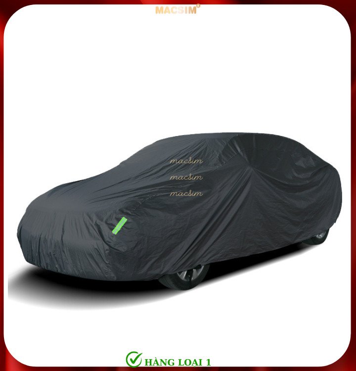 Bạt phủ ô tô bán tải Peugeot Landtrek nhãn hiệu Macsim sử dụng trong nhà và ngoài trời chất liệu Polyester - màu đen