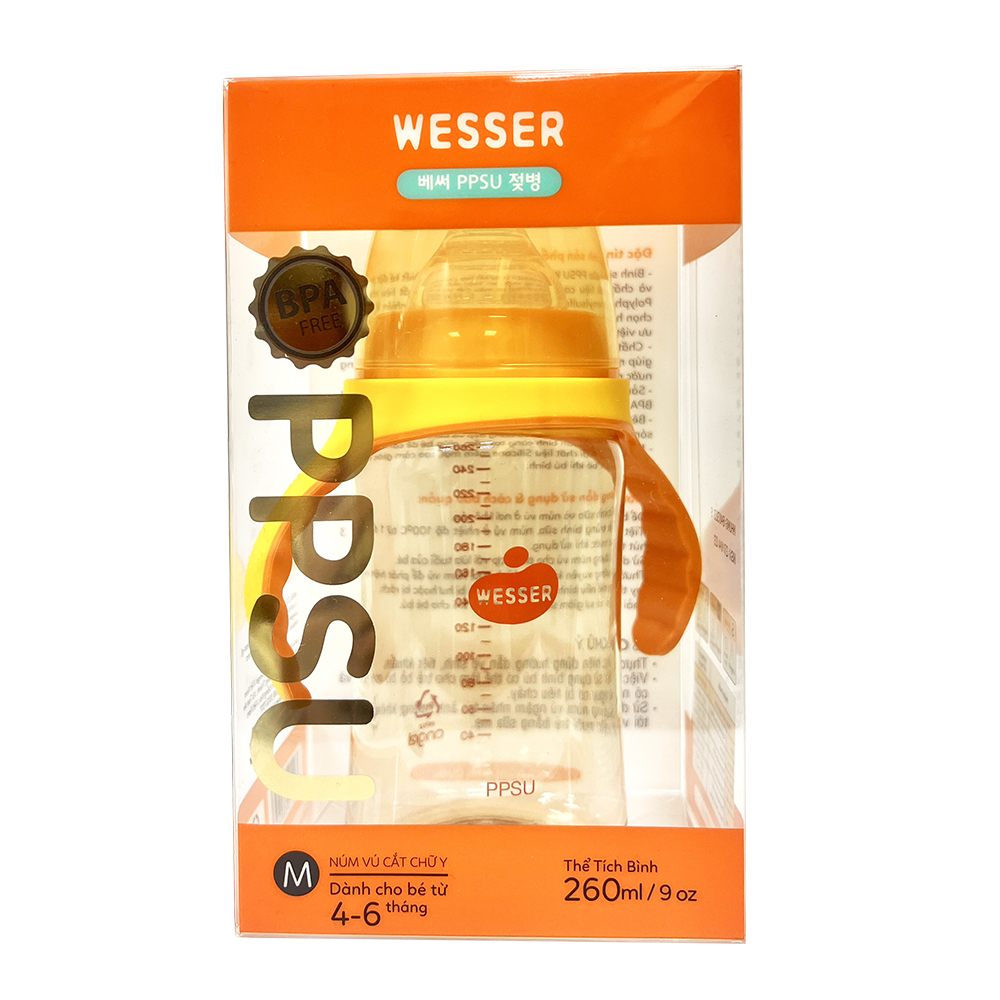 Bình sữa PPSU Wesser 260ml