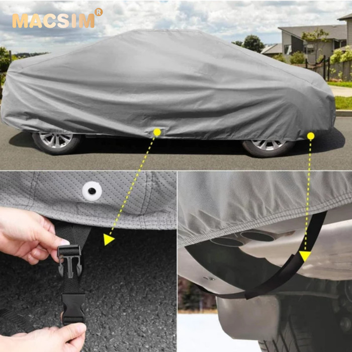 Bạt phủ ô tô chất liệu vải không dệt 3 lớp cao cấp thương hiệu MACSIM cho xe ô tô BMW 2 Series - màu ghi