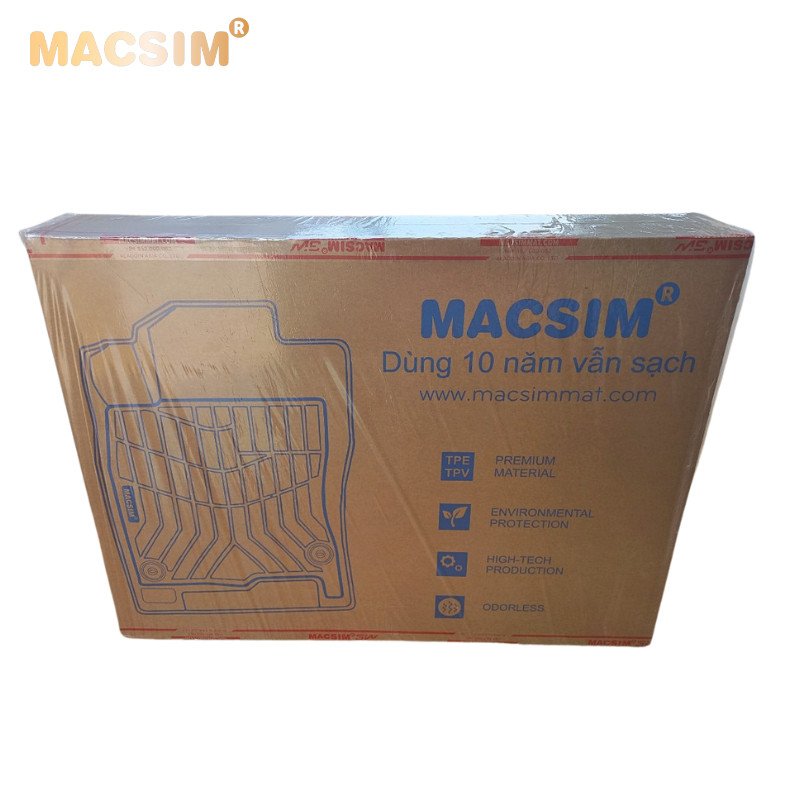 Thảm sd3 Combo lót cốp & bảo vệ lưng ghế Vinfast VF3 Nhãn hiệu Macsim