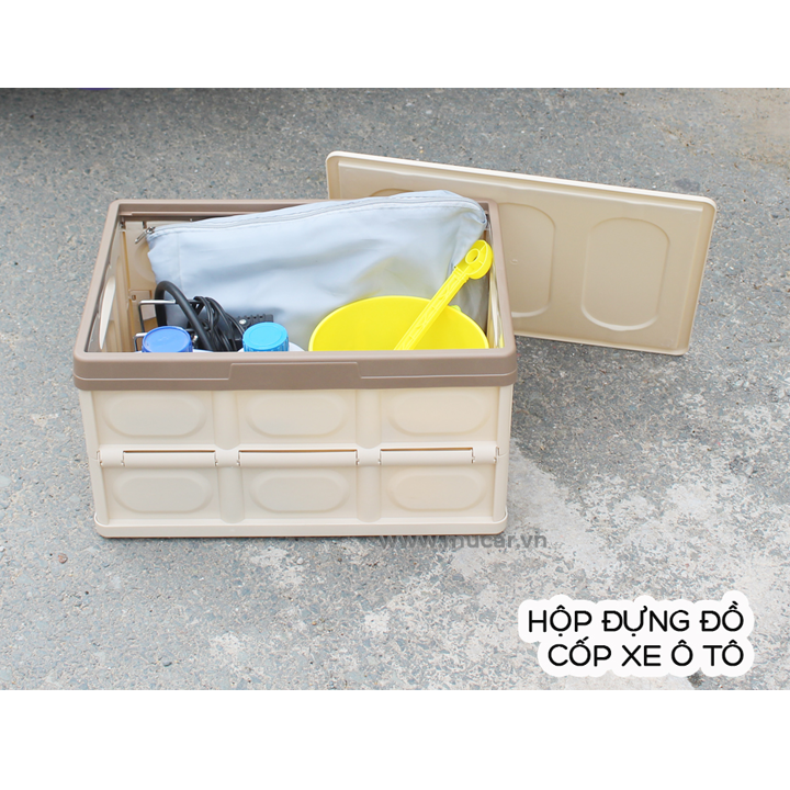 Thùng Đựng Đồ Cốp Xe Ô Tô 30L - Hộp Xếp Gọn Để Đồ Cốp Xe Dung Tích 30L - Chất Lượng Cao