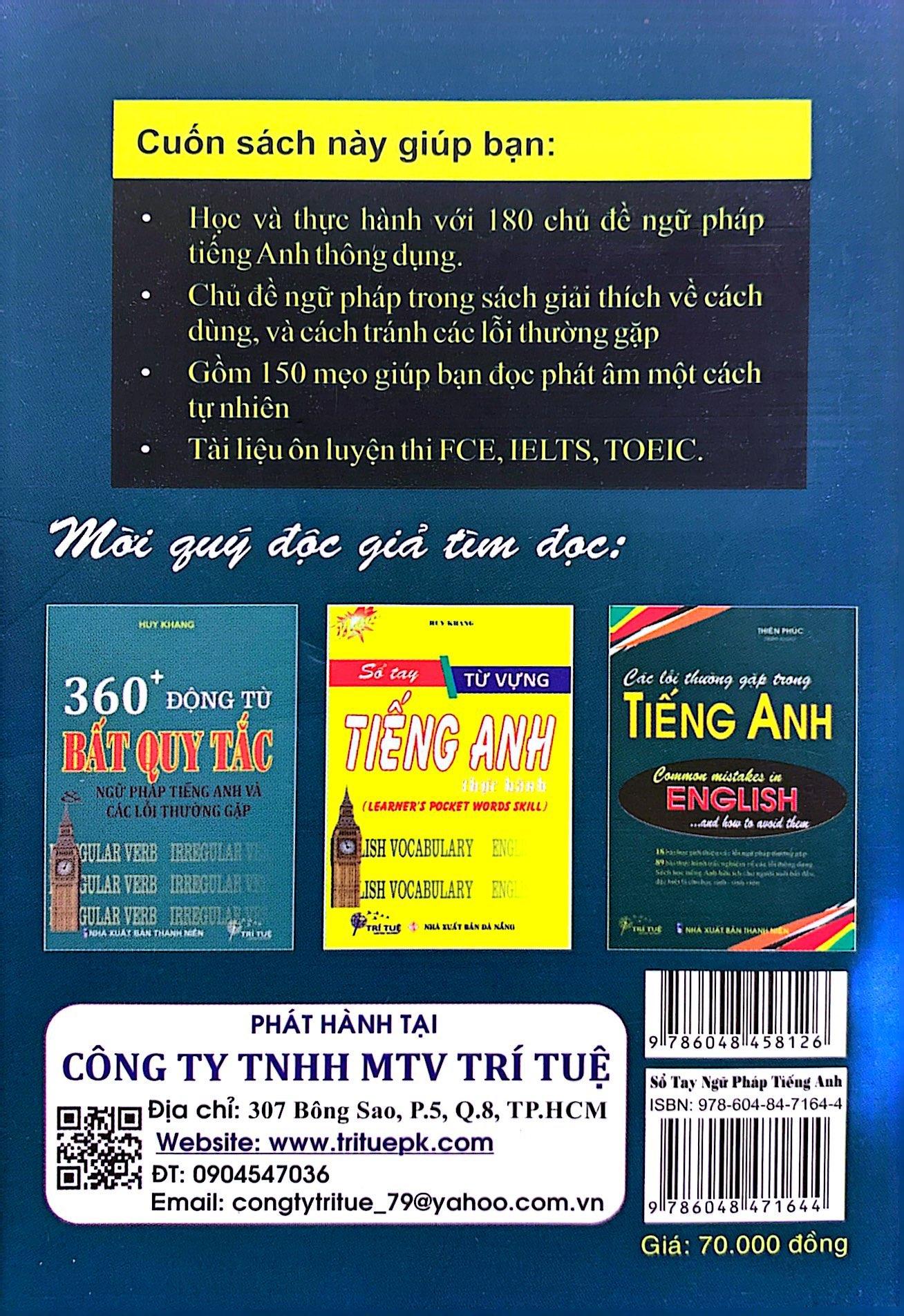 Sổ Tay Ngữ Pháp Tiếng Anh Thực Hành
