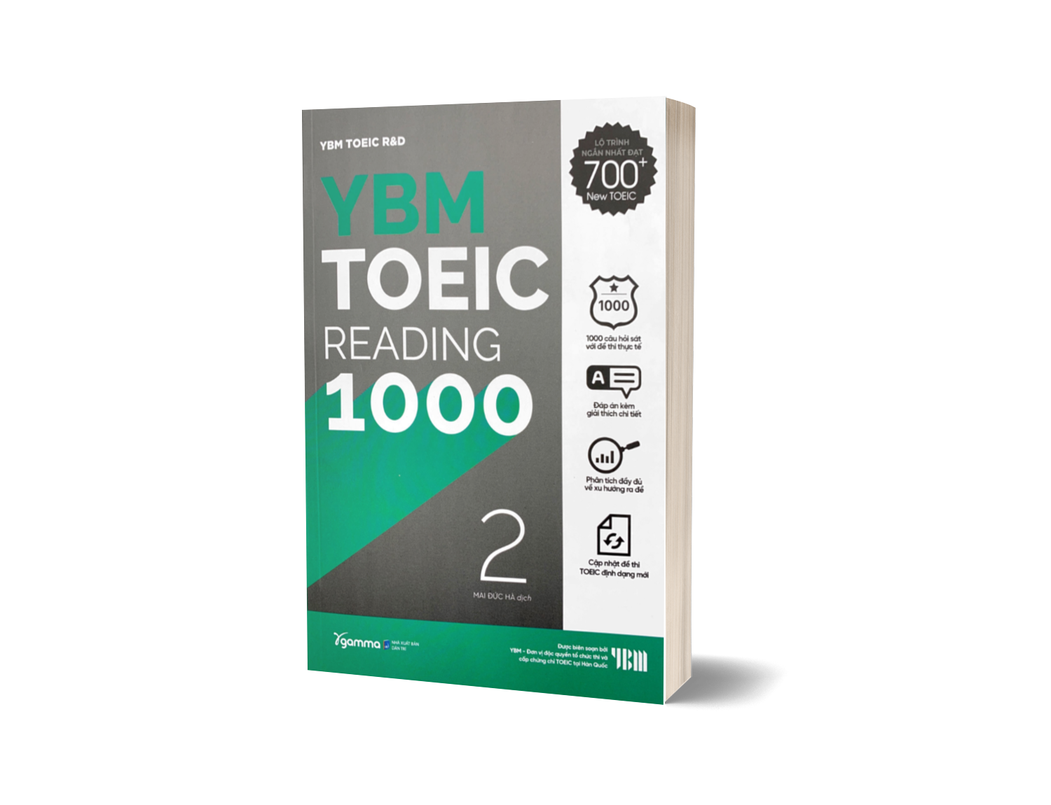YBM TOEIC Reading 1000 Tập 2: Chinh Phục Band Điểm 650+