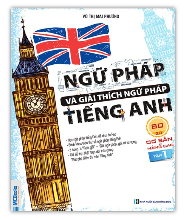 Sách - Combo Ngữ Pháp Và Giải Thích Ngữ Pháp Tiếng Anh Cơ Bản Và Nâng Cao 80/20 (T1 + T2 )