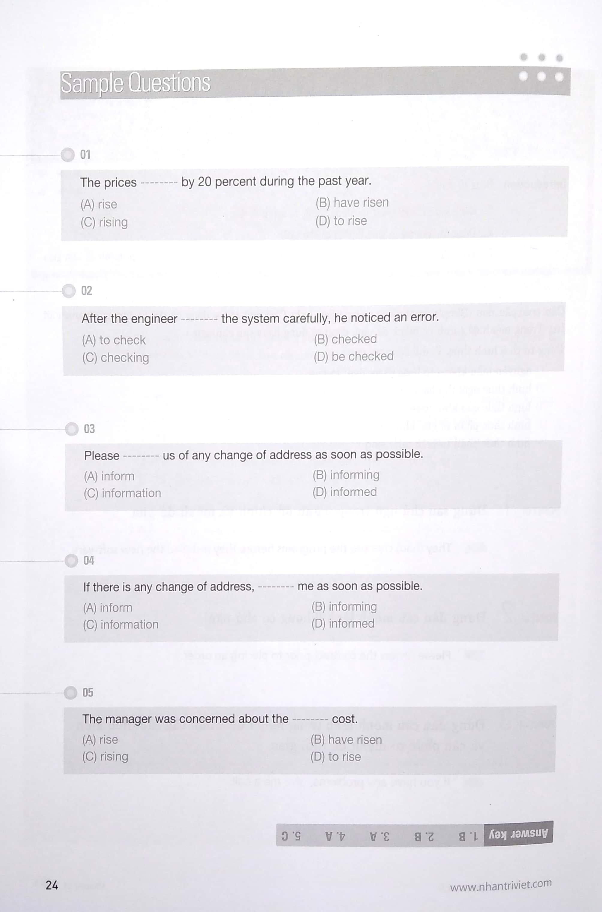 Rainbow TOEIC - Part 5,6