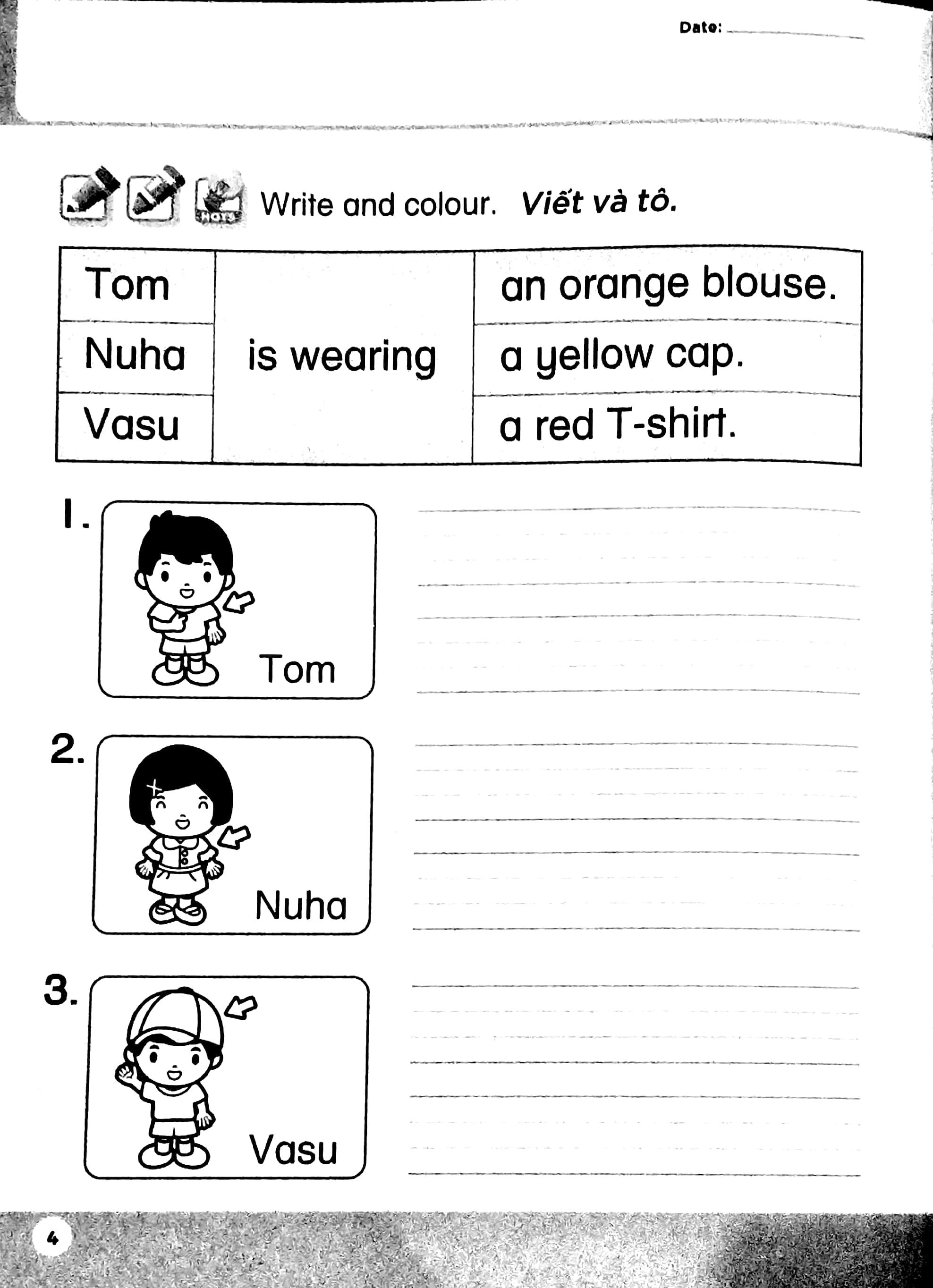 Học Tiếng Anh Siêu Thú Vị : Sách Luyện - Tập 4