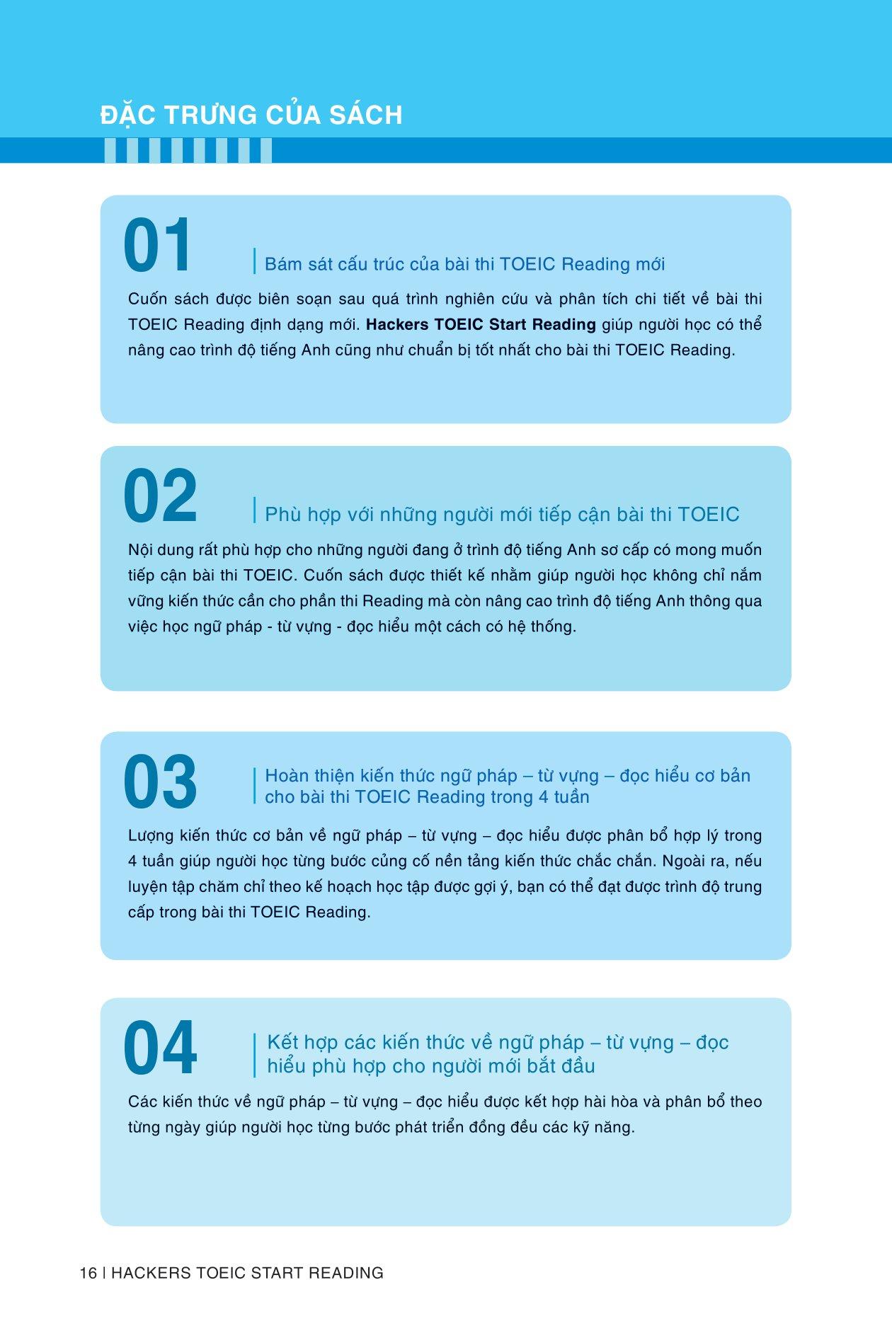 Hackers Toeic Start Reading - 30 Phút Tự Học Toeic Mỗi Ngày