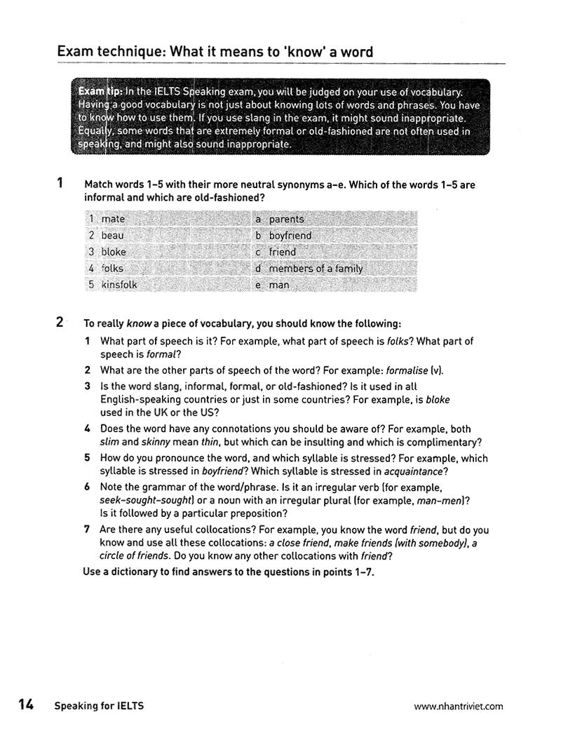 Collins - Speaking For Ielts (Tái Bản)