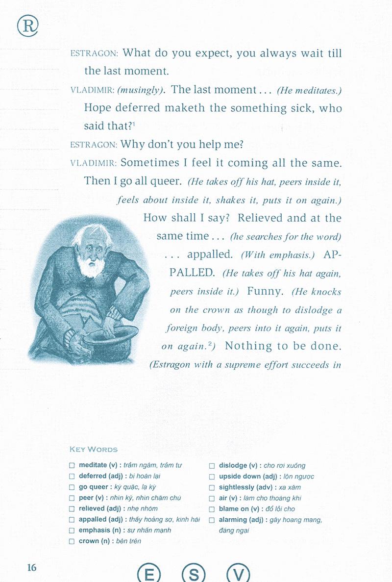 Sách - Happy Reader - Chờ Đợi Godot (Kèm 2 CD)