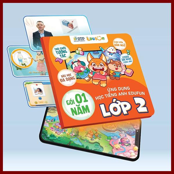 Gói Edufun Premium Level 2 (Thẻ Học Tiếng Anh EDUFUN + Tặng Kèm Sách Học Sinh, Sách Bài Tập, 2 Cuốn Truyện)