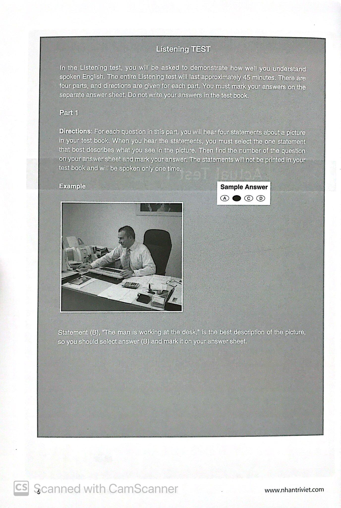 Essential Test For TOEIC LC 1000 Vol 1 (Kèm CD)