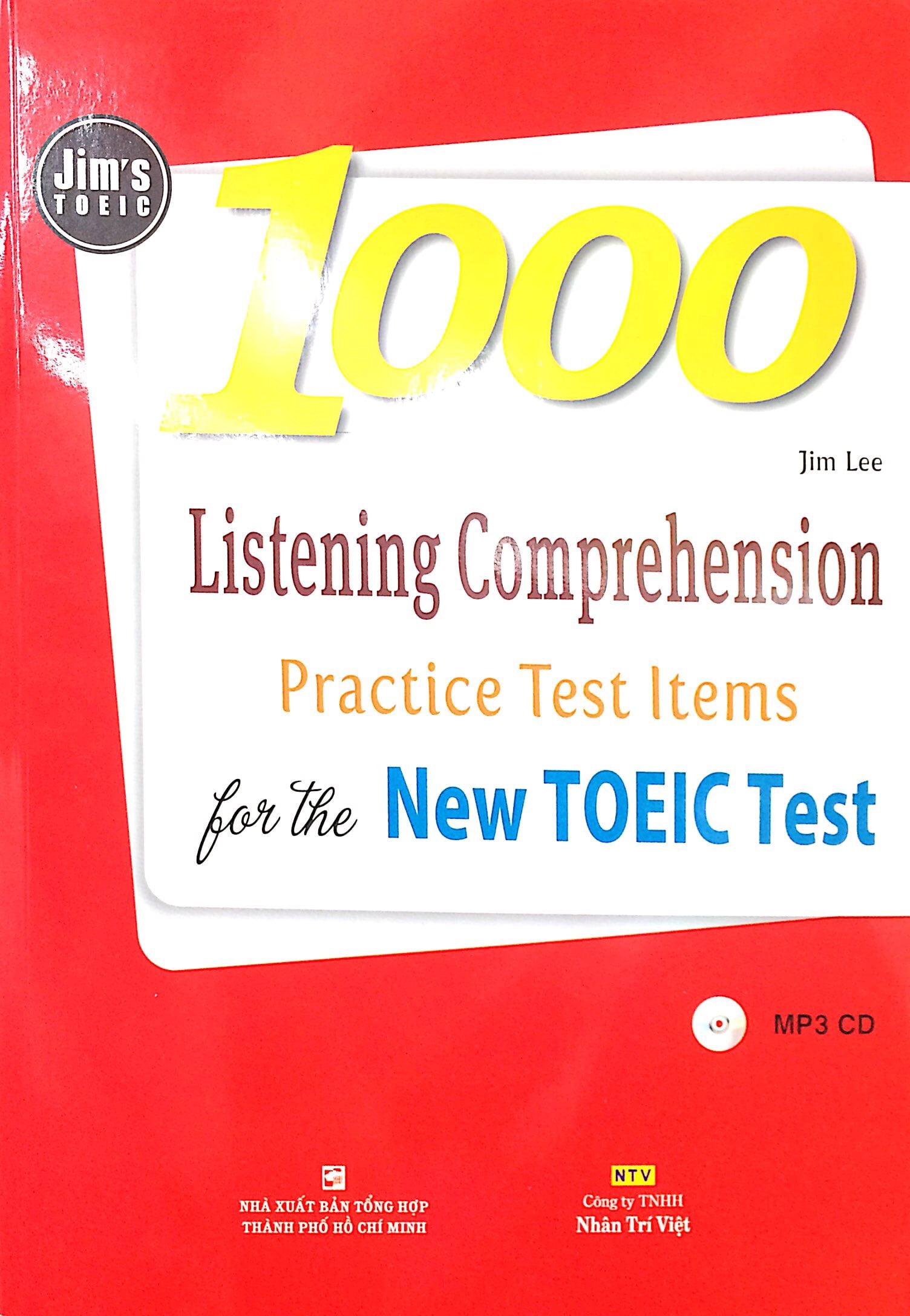 1000 Listening Comprehension Practice Test Items For The New TOEIC Test