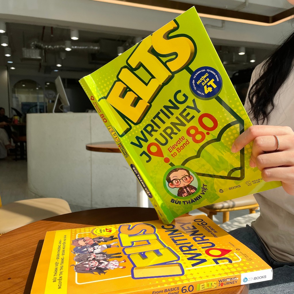 Combo Sách IELTS WRITING JOURNEY (6.0 TB & 8.0) & Giải Thích Ngữ Pháp Tiếng Anh
