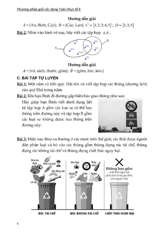 Sách Phương Pháp Giải Các Dạng Toán Thực Tế 6 (Tài Liệu Dùng Chung Cho Các Bộ Sách) (KV)