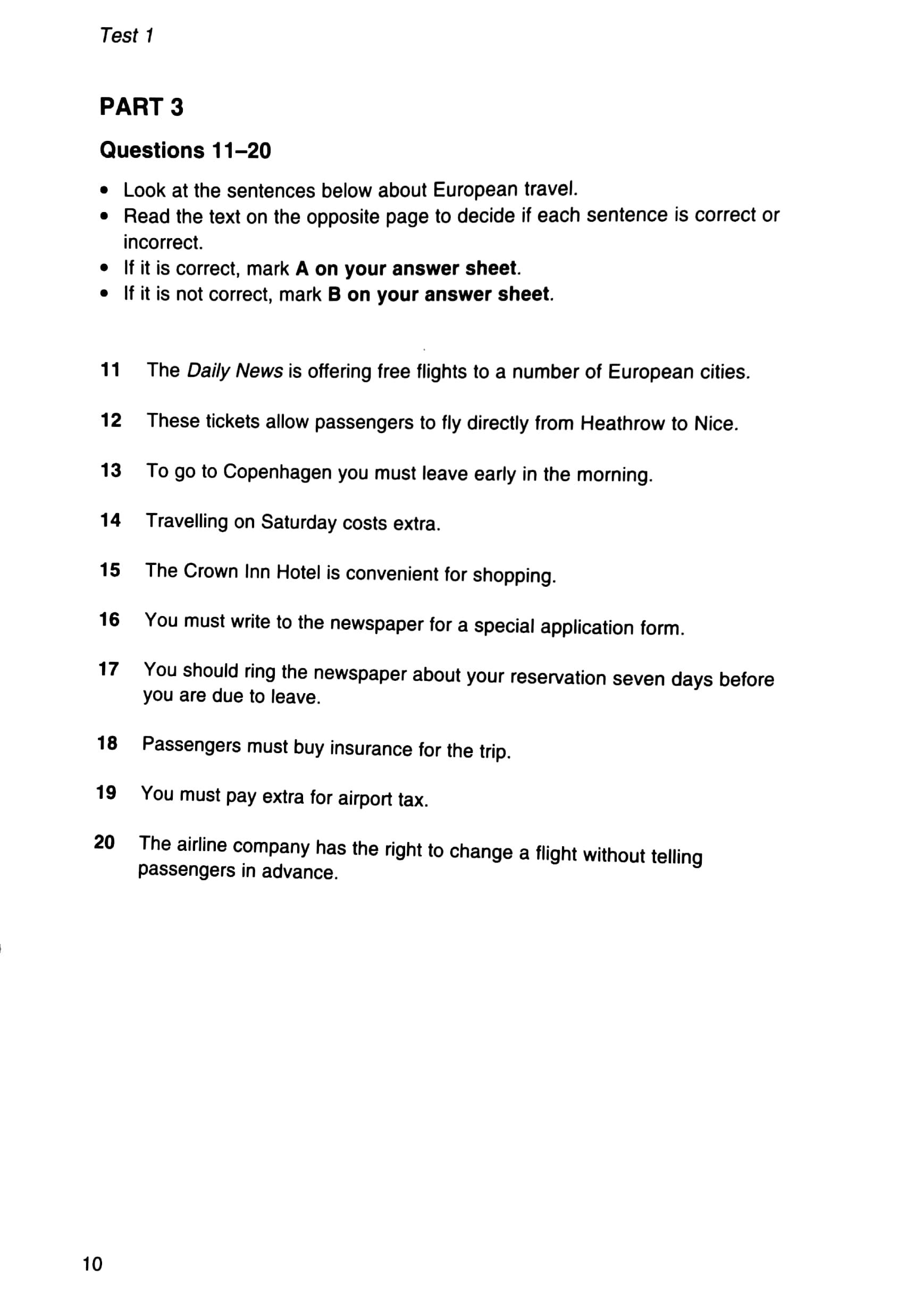 Cambridge Preliminary English Test 4 Student