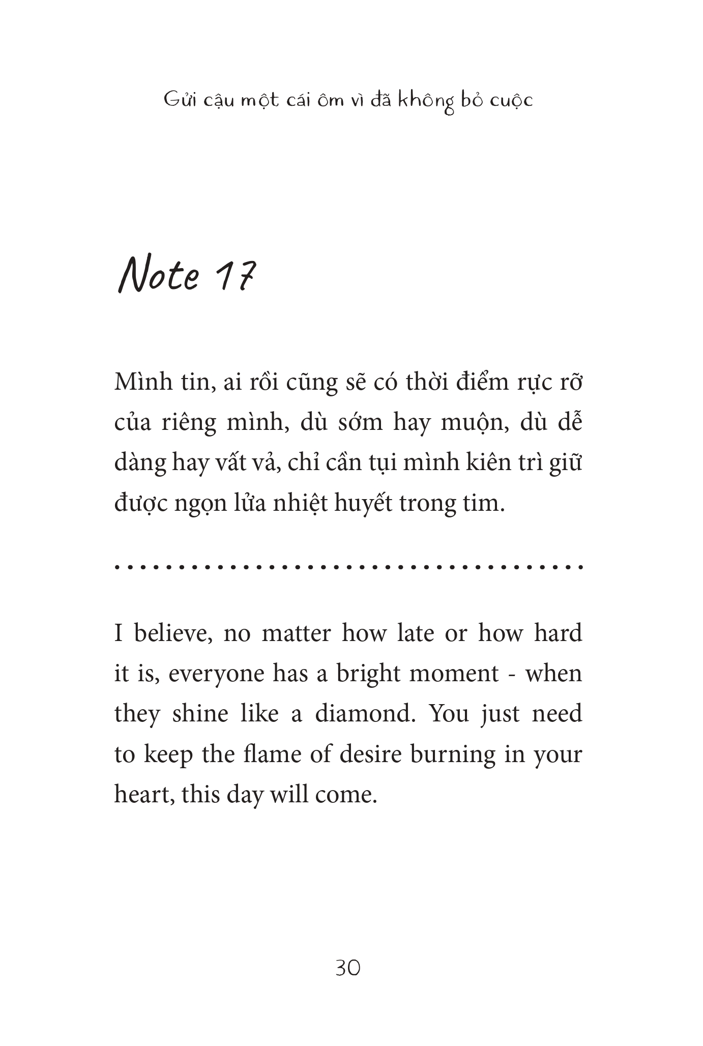 Combo 3 cuốn sách song ngữ Just For Youth + A Hug For Not Giving Up + The Journal To Grow Up