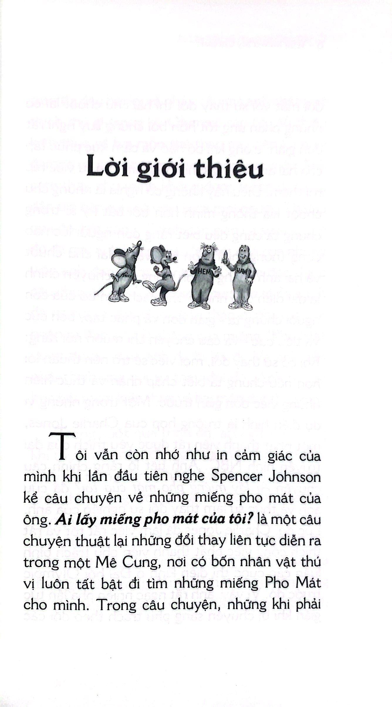 Ai Lấy Miếng Pho Mát Của Tôi ? (Tái Bản)
