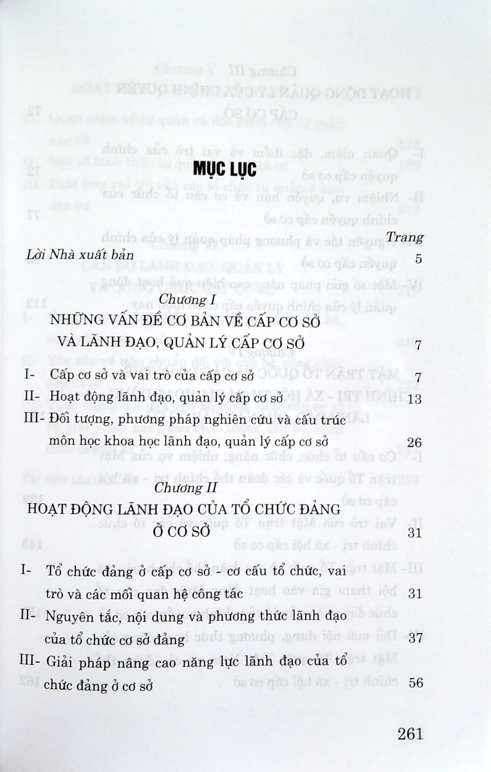 Giáo Trình Lãnh Đạo Và Quản Lý Cấp Cơ Sở