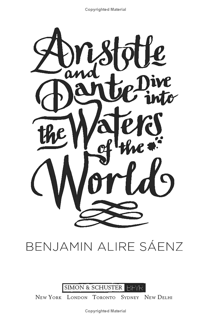 Aristotle And Dante Dive Into The Waters Of The World
