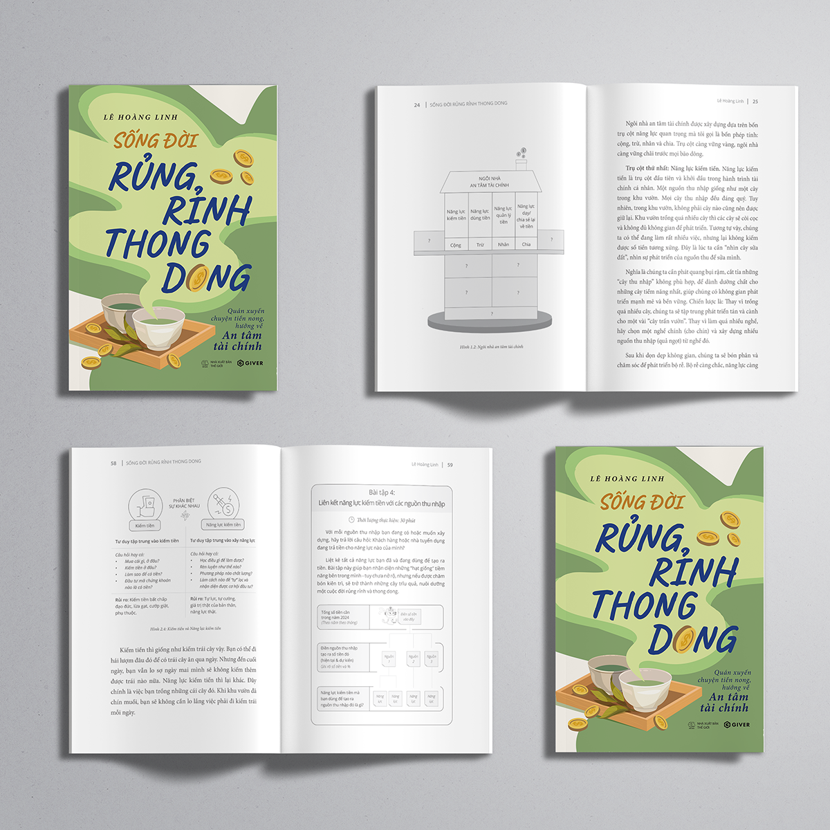Sách - Sống Đời Rủng Rỉnh Thong Dong - Quán Xuyến Chuyện Tiền Nong, Hướng Về An Tâm Tài Chính - GIVER - NHBOOK