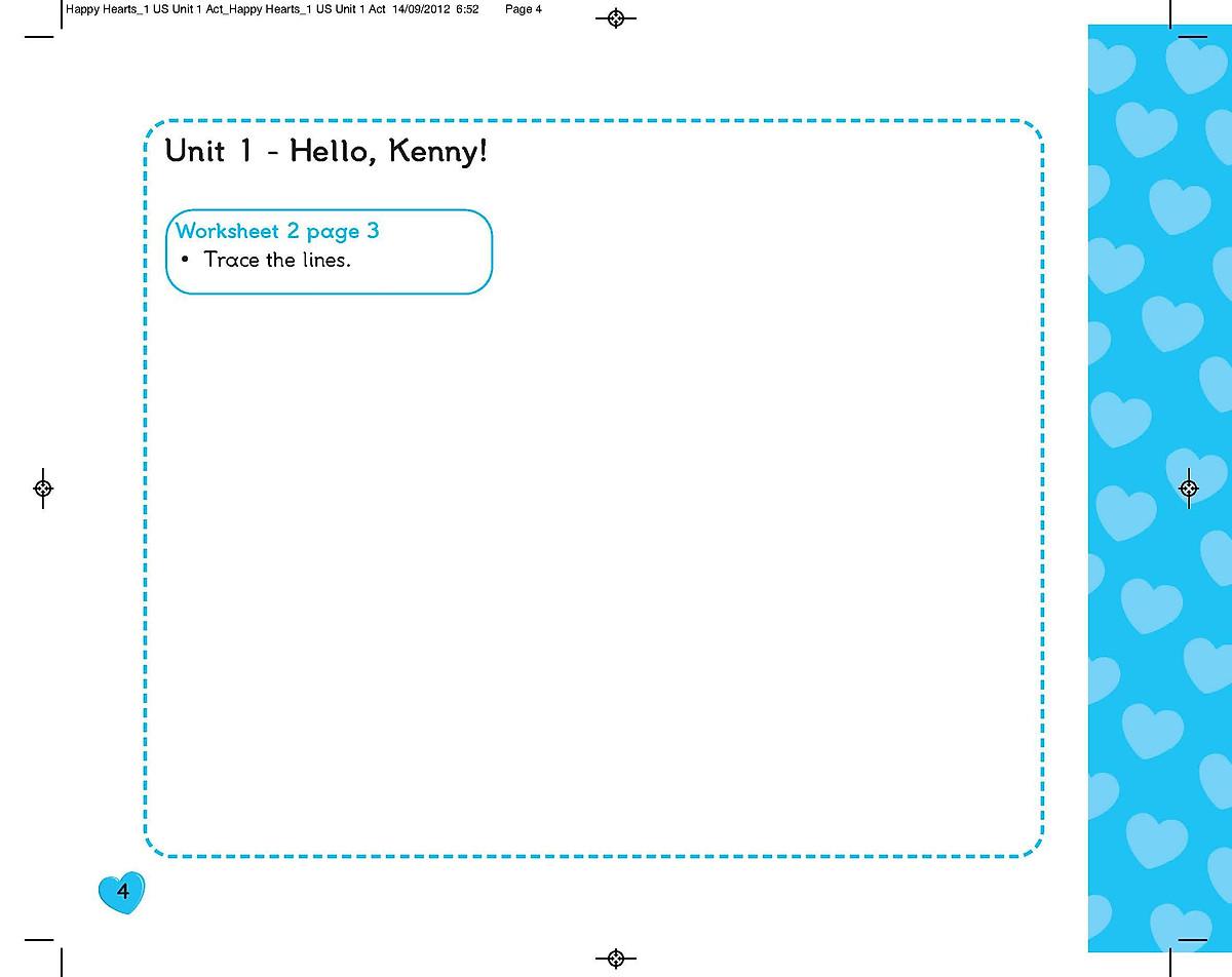Happy Heart US 1 Activity Book