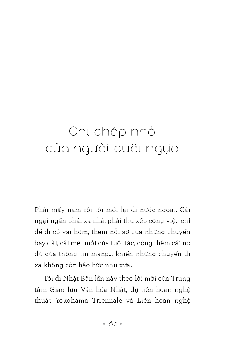 Ghi chép nhỏ của người cưỡi ngựa